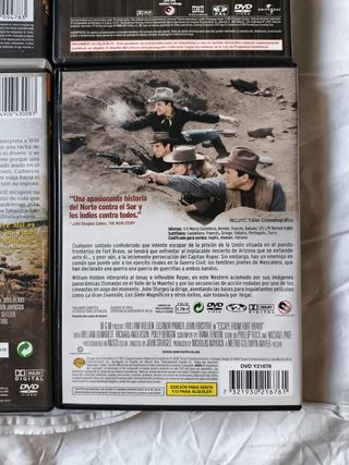 4 DVDs Clásicos del Oeste