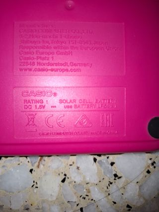 Calculadora Casio MS-20UC rosa