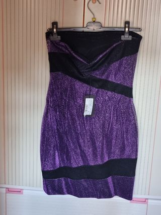 Vestido corto Pinko purpura