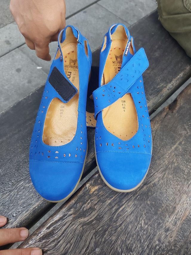 Mephisto Mobils: Scarpe da sera blu, taglia 40