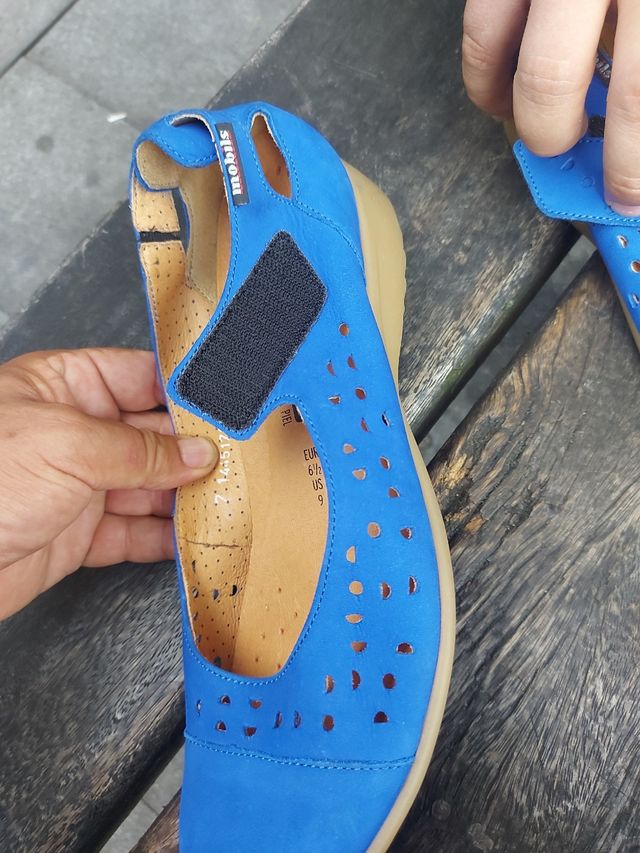 Mephisto Mobils: Scarpe da sera blu, taglia 40