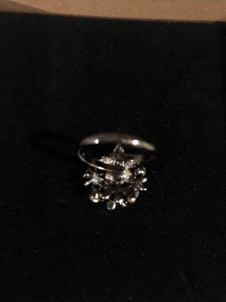 Anillo flores multicolor ajustable