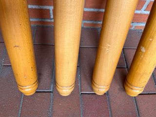 4 Patas fuertes para Mesa hechas de Madera de Pino