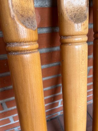 4 Patas fuertes para Mesa hechas de Madera de Pino