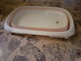 Bañera bebé plegable rosa