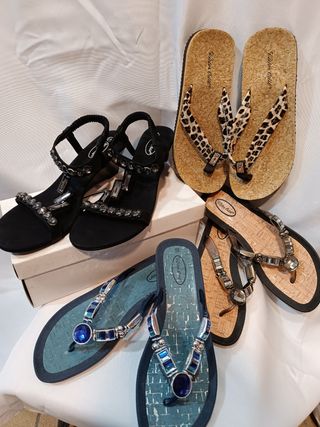 LOTE Sombreros y zapatos varios