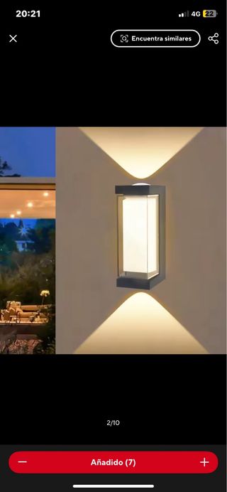 Faroles LED exteriores - 3unid