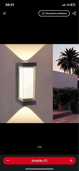 Faroles LED exteriores - 3unid