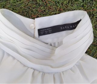 Vestido Blanco Zara - Cuello Halter