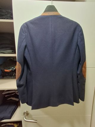 Americana Azul Marino Hombre