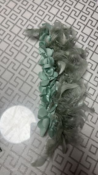 Vestido fiesta verde - Talla L