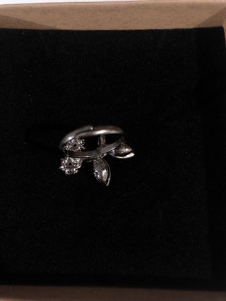 Anillo mariposa ajustable cristales decorativos