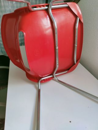 Silla oficina roja vintage