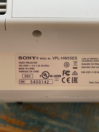 Vídeo Proyector Sony VPL-HW55ES 