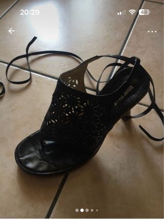 Divine Folie - Sandali neri traforati