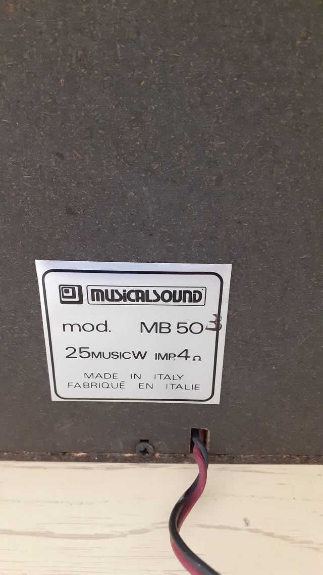 Impianto stereo vintage Musicalsound