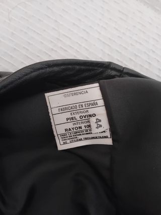 Falda negra piel - Talla M