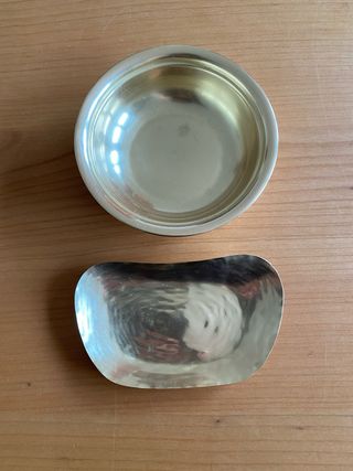 2 Ciotole Ottone: Portaoggetti vintage