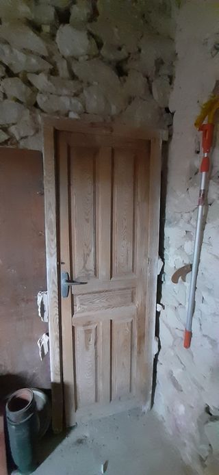 Puerta madera maciza 60cm