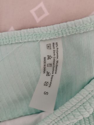 Bikinis - Braguitas teja purpura y verde agua
