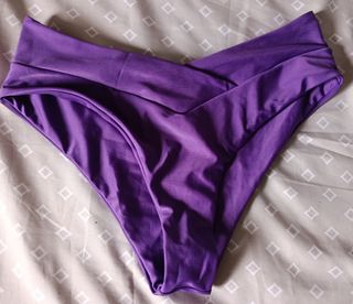 Bikinis - Braguitas teja purpura y verde agua