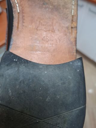 Mocasines negros piel 46 hechos a mano