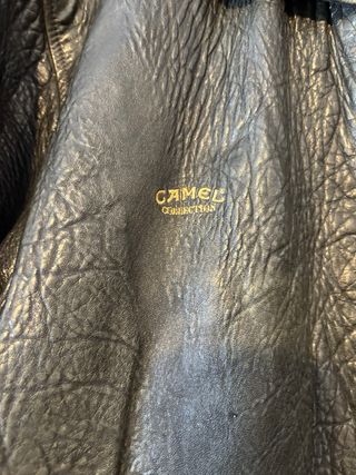 Chaqueta Camel vintage negra