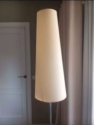 Lámpara pie vintage - Madera y metal