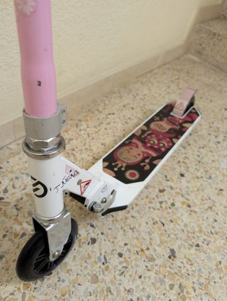 Patinete Oxelo Blanco Rosa