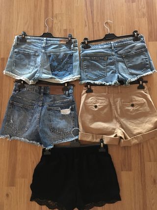 5 PANTALONES CORTOS DE VARIAS MARCAS 