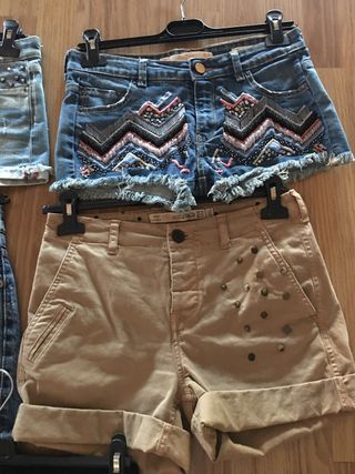 5 PANTALONES CORTOS DE VARIAS MARCAS 