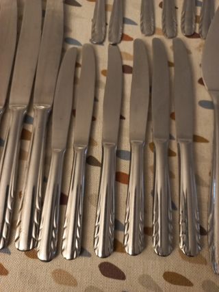 Cuberteria Acero Inoxidable - 24 piezas