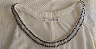 Vestido Mango color crema- Talla M