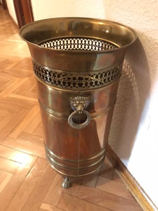 Paragüero antiguo latón