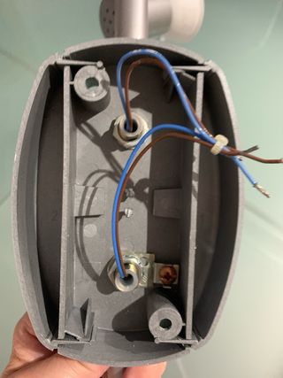 Lampara techo 2 focos metalica