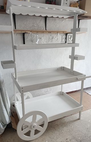 Carrito Candy Bar Madera