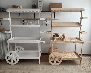 Carrito Candy Bar Madera