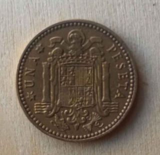 Moneda 1 Peseta Franco 1963 estrella 66