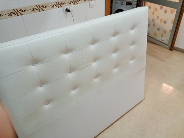 Cabecero blanco para retapizar 147cm