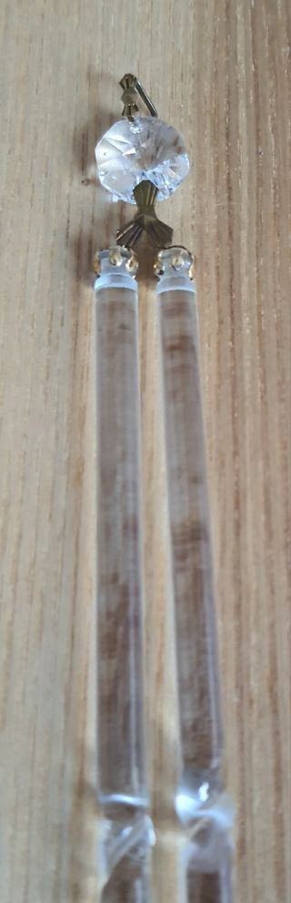 Piezas cristal lámpara antigua 1900