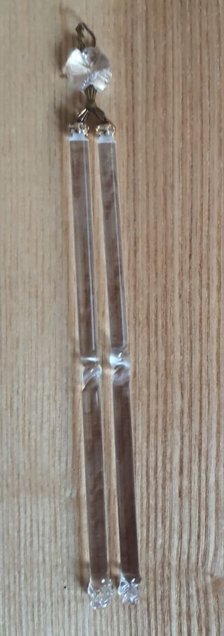 Piezas cristal lámpara antigua 1900