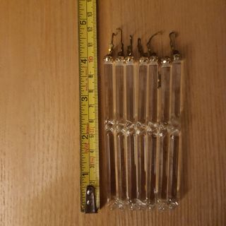 Piezas cristal lámpara antigua 1900