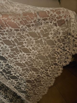 Mantilla de madrina encaje beige