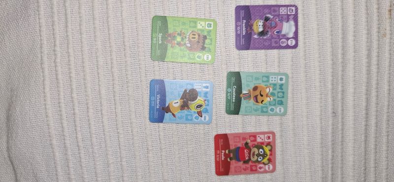 Imagen de 5  mini cartas amiibo Animal Crossing