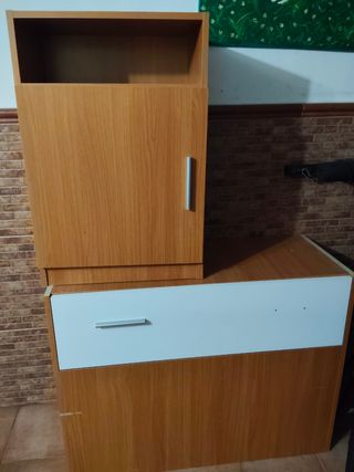 Cama nido infantil con escritorio y cajonera