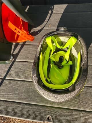 Silleta bici bebé y casco - portabebés bici