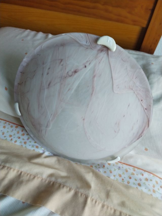 Plafón techo vintage blanco y rosa 10€C/U