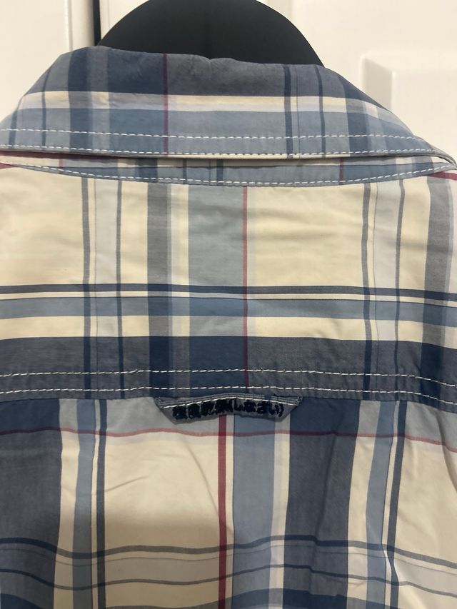 Camisa Superdry XL cuadros azul