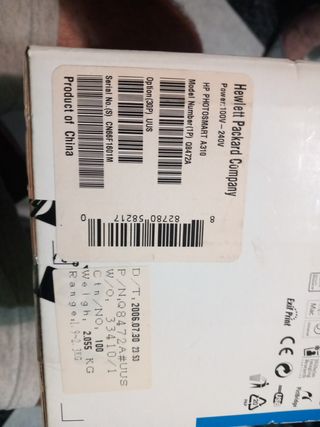 Impresora HP Photosmart A310 Gris