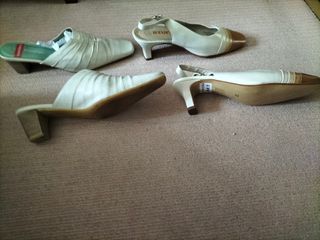 Sandalias destalonada de piel